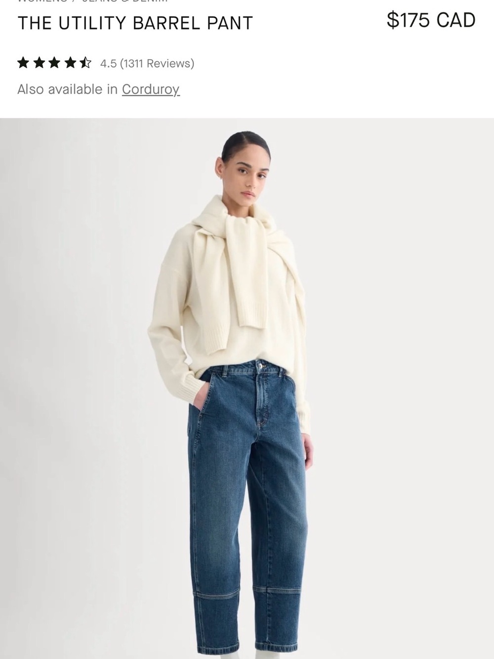 Everlane utility barrel jeans